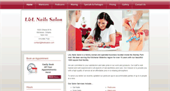 Desktop Screenshot of llnailssalon.com